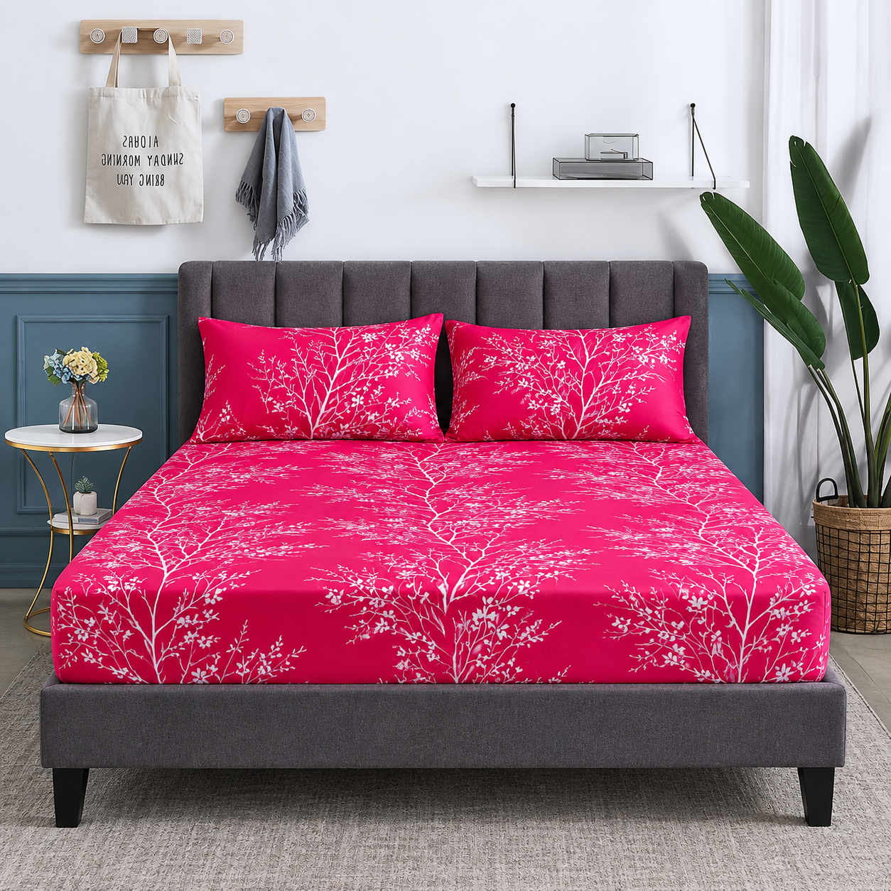 Cherry Blossom Pink Bedsheet Set